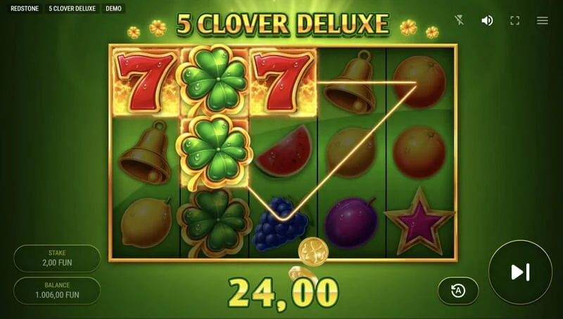5 Clover Deluxe - dobitak u osnovnoj igri